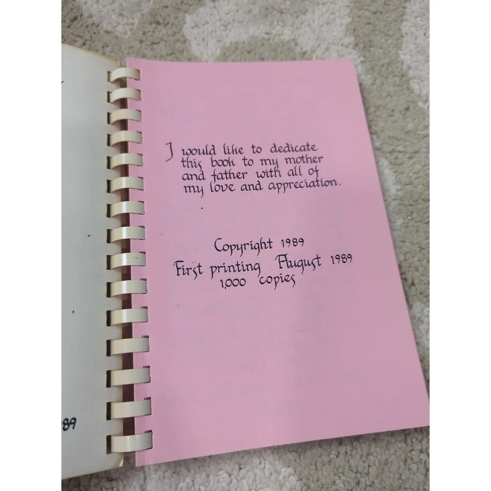 Vtg Spiral Bound Cookbook‎ Mary E. List I Love To Cook 1989 NC